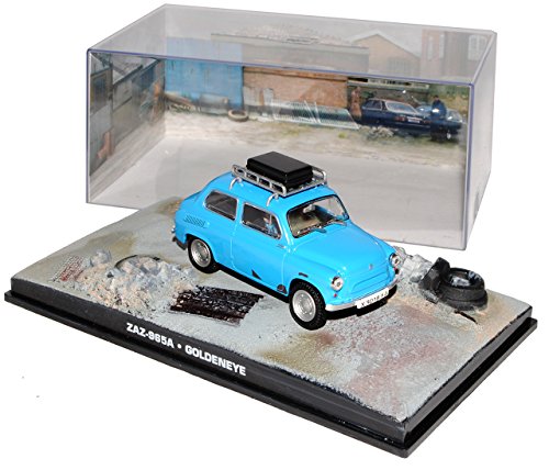 Ixo ZAZ 965A GoldenEye J. Bond 007 1/43 Modell Auto mit individiuellem Wunschkennzeichen von Ixo