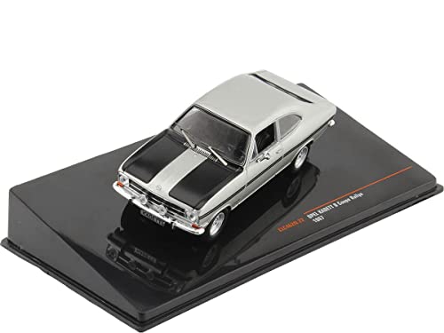 Ixo kompatibel mit Opel Kadett B Coupe Rallye 1966 Silber Modellauto 1:43 Models von Ixo