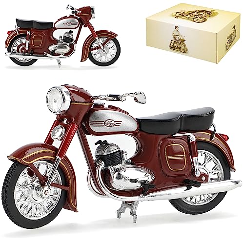 IXO Jawa 354-04 Rot Braun DDR Atlas Collection 1/24 Modellcarsonline Modell Motorrad von IXO
