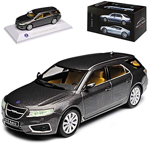 Ixo Saab 95 Sportcombi Aero 2. Generation Ab 2010 1/43 Atlas Modell Auto mit individiuellem Wunschkennzeichen von Ixo