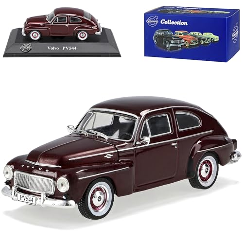 Ixo Volvo PV544 Coupe Dunkel Rot 1/43 Atlas Modell Auto von Ixo