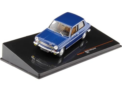 ixo models kompatibel mit Simca 1100 Special 1970 blau metallic Modellauto 1:43 von Ixo