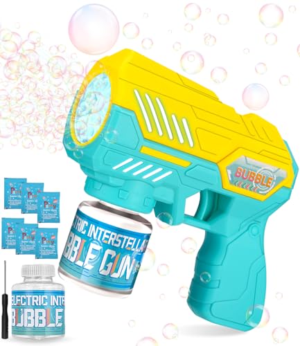 Automatische Seifenblasenpistole Kinder, Seifenblasen Pistole mit 150ML Seifenblasenlösung, Seifenblasen Machine Kinder, Seifenblasenmaschine Gun, Bubble Gun Kindergeburtstag Geschenk, Gelb grün Automatische Seifenblasenpistole Kinder, Seifenblasen Pistole mit 150ML Seifenblasenlösung, Seifenblasen Machine Kinder, Seifenblasenmaschine Gun, Bubble Gun Kindergeburtstag Geschenk, Gelb grün von Ixydor