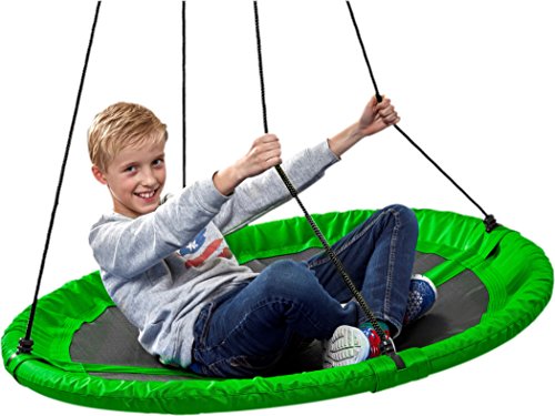 Izzy Nestschaukel Outdoor, Textilene-Material PE-Kunststoff, wetterfest, TÜV Rheinland GS Mehrkinderschaukel, max. Tragkraft 150kg, 90cm Durchmesser - Grün, 110D x 110B x 180H cm Izzy Nestschaukel Outdoor, Textilene-Material PE-Kunststoff, wetterfest, TÜV Rheinland GS Mehrkinderschaukel, max. Tragkraft 150kg, 90cm Durchmesser - Grün, 110D x 110B x 180H cm von Izzy