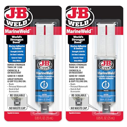 J-B Weld MarineWeld Spritze 2er Pack, weiß, UV-beständig, hochfest & schlagfest, 25ml 2er-Pack, 50172-2 J-B Weld MarineWeld Spritze 2er Pack, weiß, UV-beständig, hochfest & schlagfest, 25ml 2er-Pack, 50172-2 von J-B Weld
