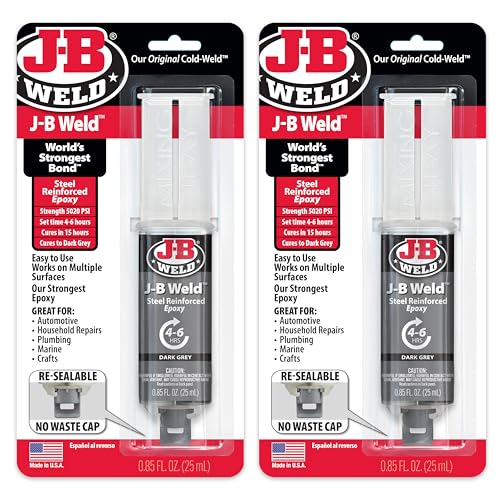 J-B Weld Original Stahlverstärkte Epoxidspritze, hohe Festigkeit, 2 Stück, dunkelgrau, 50165-2 J-B Weld Original Stahlverstärkte Epoxidspritze, hohe Festigkeit, 2 Stück, dunkelgrau, 50165-2 von J-B Weld