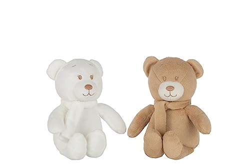 J-Line Teddybär, Weiß/Beige, 2 – 2 Stück von J-Line