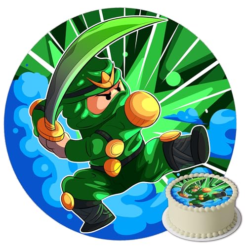 Ninja – essbare Tortendeko Ø 20 cm – starkes Ninja-Motiv für Jungen Geburtstag – auf Zuckerpapier – gebrauchsfertig – hergestellt in EU Ninja – essbare Tortendeko Ø 20 cm – starkes Ninja-Motiv für Jungen Geburtstag – auf Zuckerpapier – gebrauchsfertig – hergestellt in EU von J&M DECO