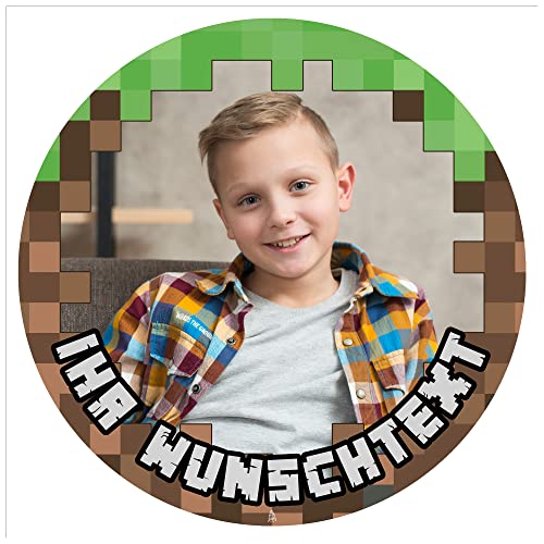 J&M DECO Personalisiert Tortenaufleger Gamer – essbares Tortenbild mit eigenem Foto & Wunschtext – Ø 20 cm Kuchendekoration aus Zuckerpapier – individuelle Tortendeko für Geburtstag, Gaming-Party J&M DECO Personalisiert Tortenaufleger Gamer – essbares Tortenbild mit eigenem Foto & Wunschtext – Ø 20 cm Kuchendekoration aus Zuckerpapier – individuelle Tortendeko für Geburtstag, Gaming-Party von J&M DECO