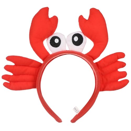 JABALUX Rote Krabbe Plüsch Haarbänder Kostüm Lustiges Tier Stirnband Große Krabbe Zange Stirnband Hüte Party Dress Up Supplies JABALUX Rote Krabbe Plüsch Haarbänder Kostüm Lustiges Tier Stirnband Große Krabbe Zange Stirnband Hüte Party Dress Up Supplies von JABALUX
