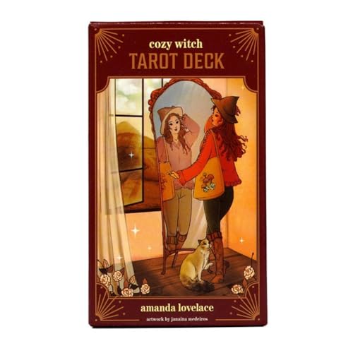 Tarot Deck, Fortune Telling Cards, Beginner Deck, Spiritual Cards, 78 Tarot Cards, Divination Tool Set, Mystical Card Deck,Guidebook Included, Portable Cards (C) von JABALUX