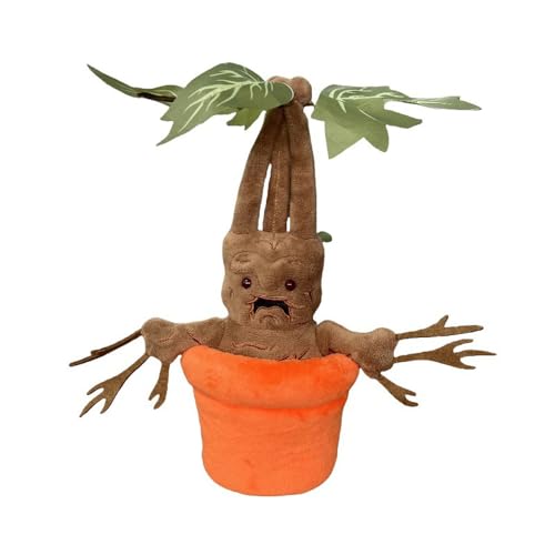 JACKANNA Monsterbuch & Mandrake Kuscheltier Set – Interaktive Elektronische Figur, Niffler Plüschtier & Puppe (Mandrake Kuscheltier Set) von JACKANNA