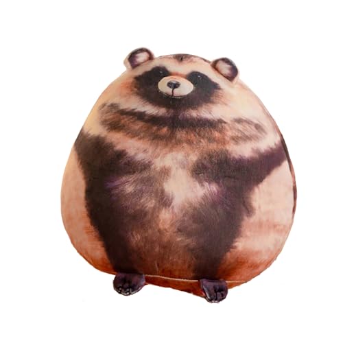 JACKANNA Squishmallow Katze Superweiches Cat Plush Squishmallow 40 cm Süßes Spielzeug für Katzen Flauschige Tierfigur Kissen Katze Plüschkissen (Waschbär) von JACKANNA