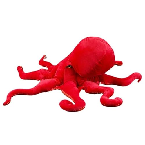 Octopus Kuscheltier, Tintenfisch Weiches Stofftier, Krake Qualle Kuscheltier für Kinder/Erwachsene, Wende Schlummer Oktopus Tonie (klein (45cm)) von JACKANNA