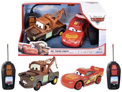 JADA TOYS 203084036 Cars LMQ + Mater Twin Pack 1:32 RC Modellauto Elektro Rennwagen von JADA TOYS