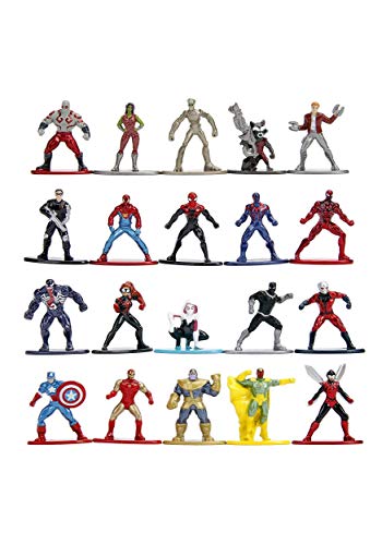 Marvel 4,2 cm Druckguss-Metall-Sammelfiguren, 20er-Pack, Wave 1, Spielzeug für Kinder und Erwachsene Marvel 4,2 cm Druckguss-Metall-Sammelfiguren, 20er-Pack, Wave 1, Spielzeug für Kinder und Erwachsene von JADA