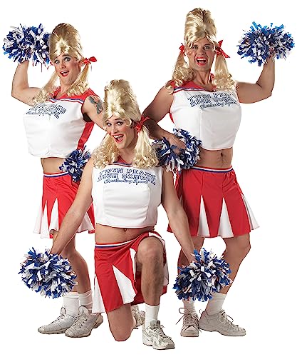 California Costumes Cheerleader-Kostüm für Herren, Rot/Weiß, Einheitsgröße von California Costumes