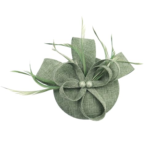 JADEWaa Fascinator und Kopf-Haarnadel-Set für Damen, Perlendekoration, Hut, elegantes Haar-Accessoire für Hochzeiten und Themenpartys JADEWaa Fascinator und Kopf-Haarnadel-Set für Damen, Perlendekoration, Hut, elegantes Haar-Accessoire für Hochzeiten und Themenpartys von JADEWaa