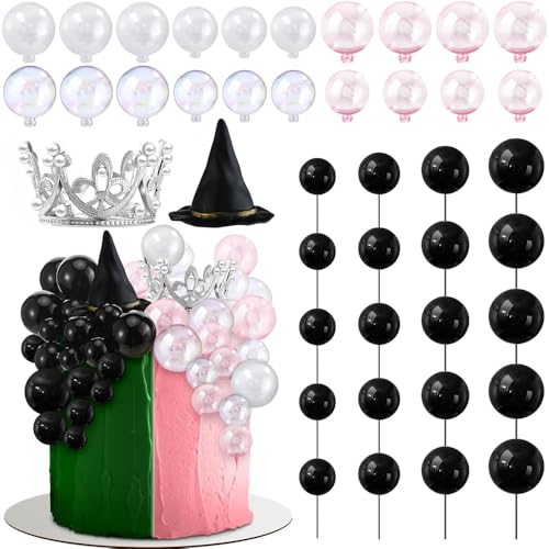 JAHEMU Hexe Tortendeko Krone Kuchen Dekoration Hexe & Prinzessin Partydekoration Hexenhut Mini Ball Kuchendeko Magische Hexen Halloween Geburtstag Kuchen Topper 42 Stück JAHEMU Hexe Tortendeko Krone Kuchen Dekoration Hexe & Prinzessin Partydekoration Hexenhut Mini Ball Kuchendeko Magische Hexen Halloween Geburtstag Kuchen Topper 42 Stück von JAHEMU