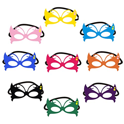 JAHEMU Schmetterlings Maske Filz Tiermasken Kindermasken Halloween Maske Partymasken Weihnachten Geburtstag Karneval Geschenke für Kinder 9 Stücke JAHEMU Schmetterlings Maske Filz Tiermasken Kindermasken Halloween Maske Partymasken Weihnachten Geburtstag Karneval Geschenke für Kinder 9 Stücke von JAHEMU