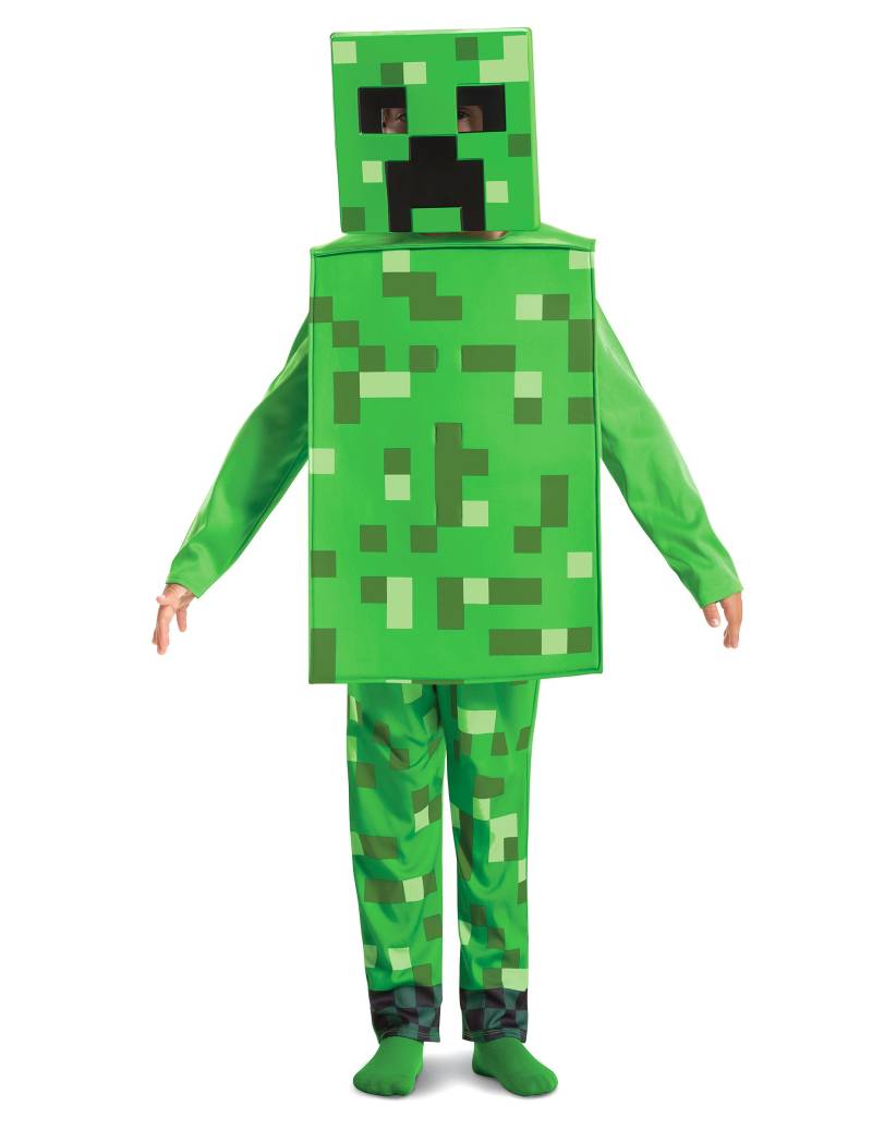 Offizielles Creeper-Kostüm für Kinder Minecraft grün von JAKKS PACIFIC