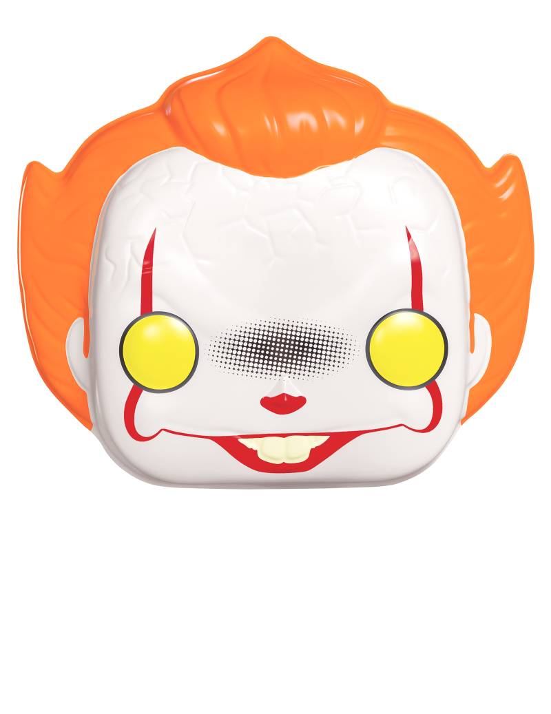 Pennywise Funko Pop-Maske für Erwachsene weiss-orange von JAKKS PACIFIC