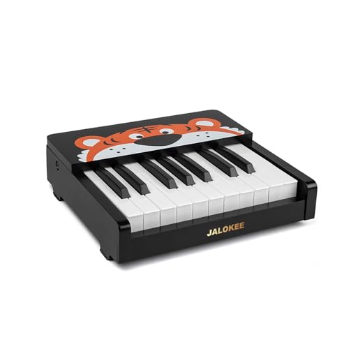 JALOKEE Kinder Klavier Keyboard, 18 Tasten Digital Piano für Kinder, Mini Musik Educational Instrument Spielzeug, Holz Spielzeug für Kleinkinder Mädchen Jungen JALOKEE Kinder Klavier Keyboard, 18 Tasten Digital Piano für Kinder, Mini Musik Educational Instrument Spielzeug, Holz Spielzeug für Kleinkinder Mädchen Jungen von JALOKEE