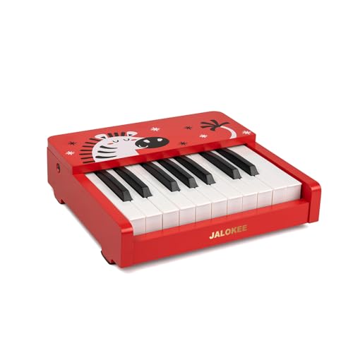 JALOKEE Kinder Klavier Keyboard, 18 Tasten Digital Piano für Kinder, Mini Musik Educational Instrument Spielzeug, Holz Spielzeug für Kleinkinder Mädchen Jungen JALOKEE Kinder Klavier Keyboard, 18 Tasten Digital Piano für Kinder, Mini Musik Educational Instrument Spielzeug, Holz Spielzeug für Kleinkinder Mädchen Jungen von JALOKEE