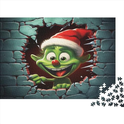 Christmas Monster 1000 Teile Cartoon Erwachsene Puzzles Educational Game Home Decor Family Challenging Games Geburtstag Entspannung Und Intelligenz 1000pcs (75x50cm) von JALYKA