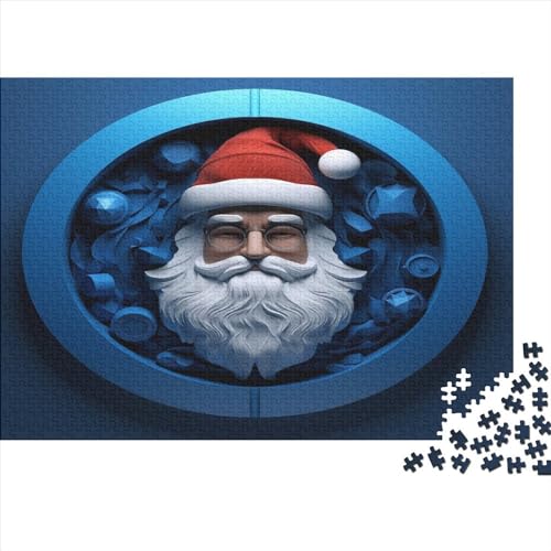 Father Christmas 1000 Teile Christmas Puzzles Für Erwachsene Family Challenging Games Moderne Wohnkultur Geburtstag Educational Game Stress Relief 1000pcs (75x50cm) von JALYKA