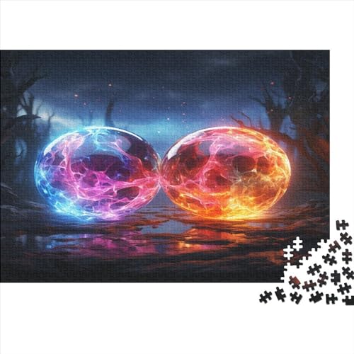 Orb of Ice and Fire 1000 Teile Cool Style Erwachsene Puzzles Educational Game Home Decor Family Challenging Games Geburtstag Entspannung Und Intelligenz 1000pcs (75x50cm) von JALYKA
