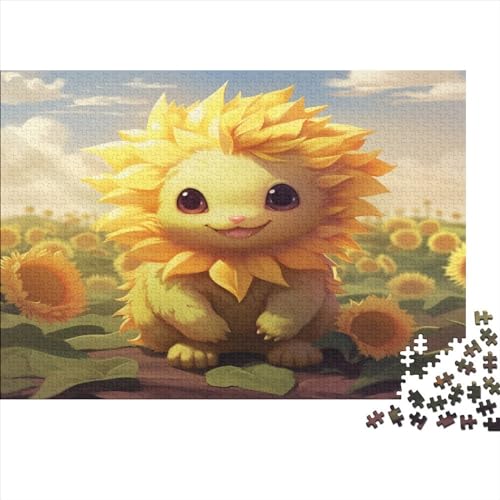 Sunflower Sprite 1000 Teile Animal Theme Erwachsene Puzzle Lernspiel Geburtstag Wohnkultur Family Challenging Games Stress Relief Toy 1000pcs (75x50cm) von JALYKA