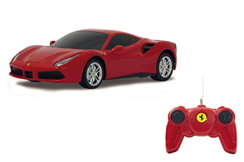 Ferrari 488 GTB 1:24 rot 2,4GHz - offiziell lizenziert, bis zu 1 Std Fahrzeit bei ca. 9 Km/h, perfekt nachgebildete Details, hochwertige Verarbeitung von JAMARA