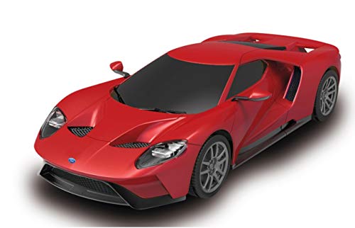 Ford GT 1:24 2,4GHz - offiziell lizenziert, ca 1 Std fahren, 9 Km/h, perfekt nachgebildete Details, detaillierter Innenraum, hochwertige Verarbeitung, Rot von JAMARA