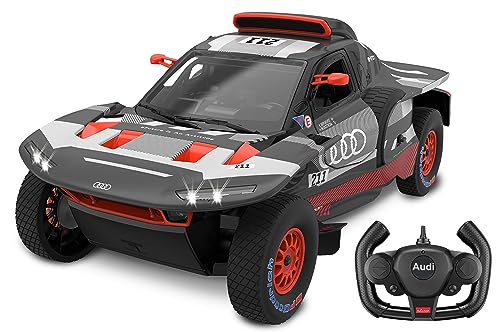 JAMARA Audi RS Q e-tron E2 1:14 2,4GHz Tür manuell -transparente Windschutzscheibe, LED Licht, RC-Auto von JAMARA