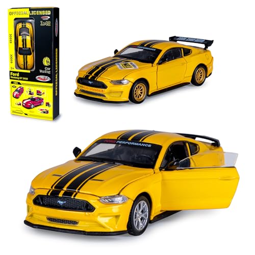 JAMARA 402610 Ford Mustang GT Diecast 1:42 - Modellauto Spielzeug, Kinder Car, Model mini Fahrzeuge, Geschenkidee Kids, Türen manuell öffnen/schließen, Tuning JAMARA 402610 Ford Mustang GT Diecast 1:42 - Modellauto Spielzeug, Kinder Car, Model mini Fahrzeuge, Geschenkidee Kids, Türen manuell öffnen/schließen, Tuning von JAMARA