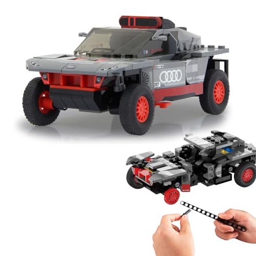 JAMARA 402817 Audi RS Q e-tron 1:30, Bricks, Bricks Klemmbausteine, Modellbau DIY Bausatz Rennwagen Auto, 367 Teile, ab 6 Jahre, Dach manuell abnehmbar, Fahrwerksfederung, Grau JAMARA 402817 Audi RS Q e-tron 1:30, Bricks, Bricks Klemmbausteine, Modellbau DIY Bausatz Rennwagen Auto, 367 Teile, ab 6 Jahre, Dach manuell abnehmbar, Fahrwerksfederung, Grau von JAMARA