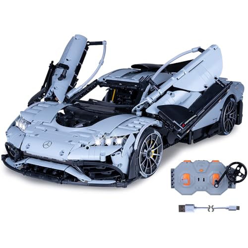 JAMARA 402862 CADA Mercedes-AMG ONE 1:8, 2,4GHz Bricks, Auto Spielzeugauto, Sport Rennwagen für Kinder ab 14 Jahre, RC Ferngesteuert, Geschenkidee für Kids, Licht, Detailgetreu von JAMARA