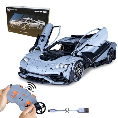 JAMARA 402862 CADA Mercedes-AMG ONE 1:8, 2,4GHz Bricks, Auto Spielzeugauto, Sport Rennwagen für Kinder ab 14 Jahre, RC Ferngesteuert, Geschenkidee für Kids, Licht, Detailgetreu von JAMARA