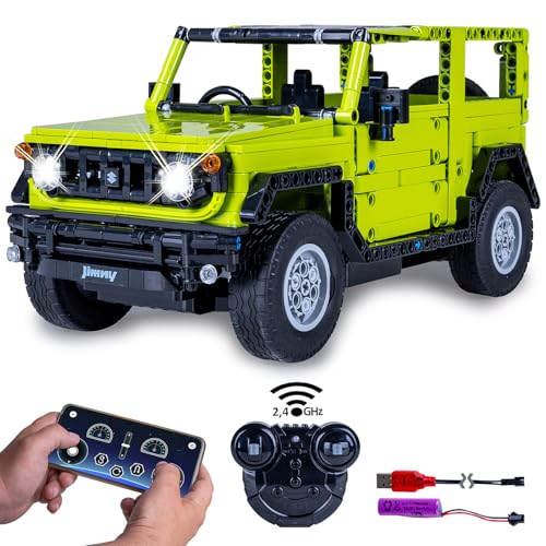 JAMARA 402869 CADA Suzuki Jimny 1:12, 2,4GHz Bricks, Spielzeugauto, Sport Rennwagen für Kinder ab 8 Jahre, RC Ferngesteuert, Set aus Klemmbausteinen, Geschenkidee für Kinder JAMARA 402869 CADA Suzuki Jimny 1:12, 2,4GHz Bricks, Spielzeugauto, Sport Rennwagen für Kinder ab 8 Jahre, RC Ferngesteuert, Set aus Klemmbausteinen, Geschenkidee für Kinder von JAMARA