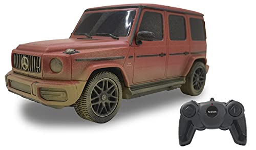 JAMARA 403006 Mercedes-AMG G 63 1:24 Muddy 2,4GHz-offiziell lizenziert, bis zu 1 Stunde Fahrzeit bei ca. 9 Km/h, perfekt nachgebildete Details, hochwertige Verarbeitung, Mehrfarbig von JAMARA