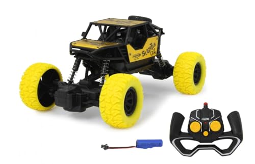 JAMARA 405216 - Slighter CR2 RC Crawler Diecast 2,4GHz - gefedertes Fahrwerk, Gummibereifung, Spur einstellbar, entkoppelte Achsen, extreme Verschränkungsfähigkeit, Gelb JAMARA 405216 - Slighter CR2 RC Crawler Diecast 2,4GHz - gefedertes Fahrwerk, Gummibereifung, Spur einstellbar, entkoppelte Achsen, extreme Verschränkungsfähigkeit, Gelb von JAMARA