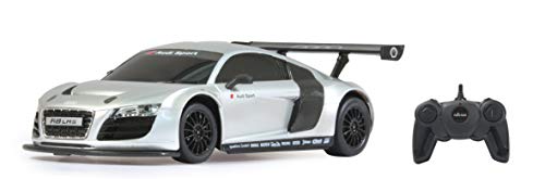 JAMARA 404435 - Audi R8 LMS 1:24 2,4GHz - offiziell lizenziert, ca zu 1 Stunde Fahrzeit bei ca. 9 Km/h, perfekt nachgebildete Details, hochwertige Verarbeitung, silber von JAMARA