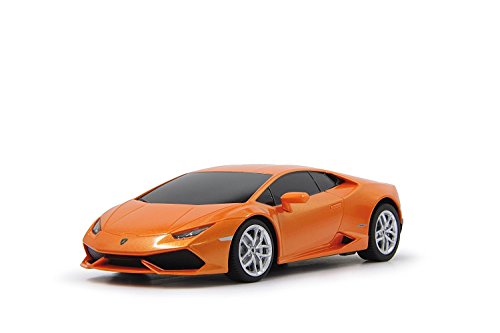 JAMARA 404594 - Lamborghini Huracán 1:24 2,4Ghz - offiziell lizenziert, bis zu 1 Stunde Fahrzeit bei ca. 9 Km/h, perfekt nachgebildete Details, hochwertige Verarbeitung, Orange von JAMARA