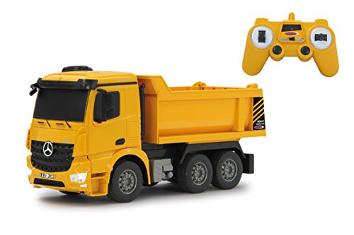 JAMARA 405108 - Muldenkipper Mercedes Arocs 1:26 2,4G - Kippmulde hoch / runter, Licht vorne, profilierte Gummireifen, Gelb JAMARA 405108 - Muldenkipper Mercedes Arocs 1:26 2,4G - Kippmulde hoch / runter, Licht vorne, profilierte Gummireifen, Gelb von JAMARA