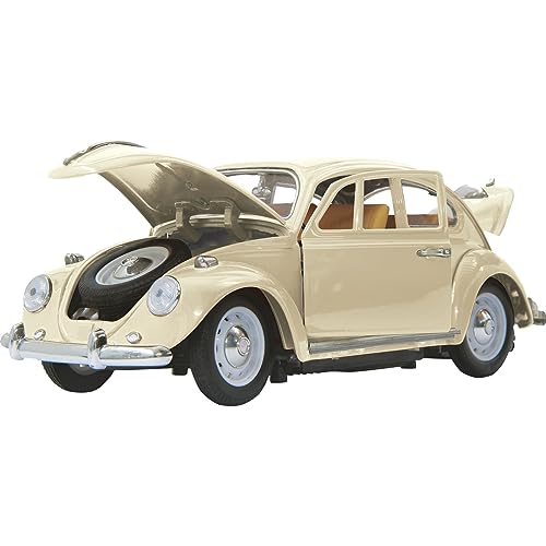 JAMARA 405111 - VW Käfer 1:18 RC Diecast 40MHz - Kultfahrzeug mit Gummi-Bereifung, öffnen von Türen, Motorhaube und Kofferraum, perfekt nachgebildete Details, hochwertige Verarbeitung, creme weiß JAMARA 405111 - VW Käfer 1:18 RC Diecast 40MHz - Kultfahrzeug mit Gummi-Bereifung, öffnen von Türen, Motorhaube und Kofferraum, perfekt nachgebildete Details, hochwertige Verarbeitung, creme weiß von JAMARA