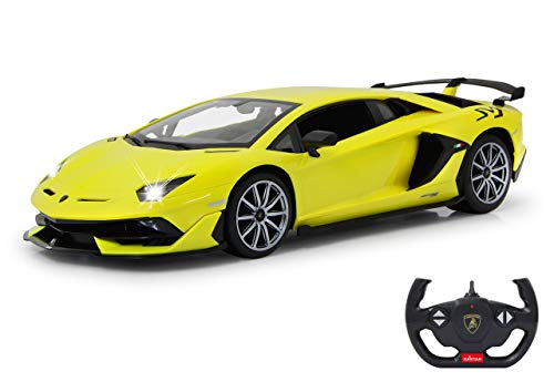 JAMARA 405171 - Lamborghini Aventador SVJ 1:14 2,4GHz - offiziell lizenziert, bis zu 1 Stunde Fahrzeit bei ca. 11 Kmh, perfekt nachgebildete Details, hochwertige Verarbeitung, Gelb JAMARA 405171 - Lamborghini Aventador SVJ 1:14 2,4GHz - offiziell lizenziert, bis zu 1 Stunde Fahrzeit bei ca. 11 Kmh, perfekt nachgebildete Details, hochwertige Verarbeitung, Gelb von JAMARA
