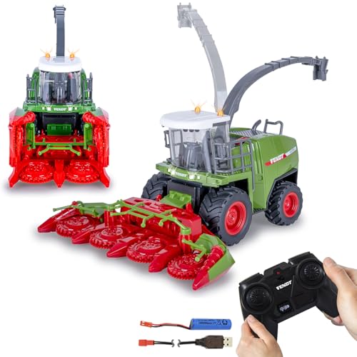 JAMARA 405315 Fendt Katana Feldhäcksler RC 1:24S - Traktor Fendt Spielzeug, Ferngesteuert RC Traktor für Kinder, Fahrzeug Modell Landwirtschaft, Geschenk für Kinder, Licht JAMARA 405315 Fendt Katana Feldhäcksler RC 1:24S - Traktor Fendt Spielzeug, Ferngesteuert RC Traktor für Kinder, Fahrzeug Modell Landwirtschaft, Geschenk für Kinder, Licht von JAMARA