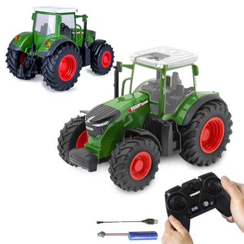 JAMARA 405340 Fendt 1050 Vario 1:24S 2,4GHz - Traktor Fendt Vario Spielzeug, Ferngesteuert RC Traktor für Kinder, Fahrzeug Modell Landwirtschaft, Geschenk für Kinder, Demomodus von JAMARA