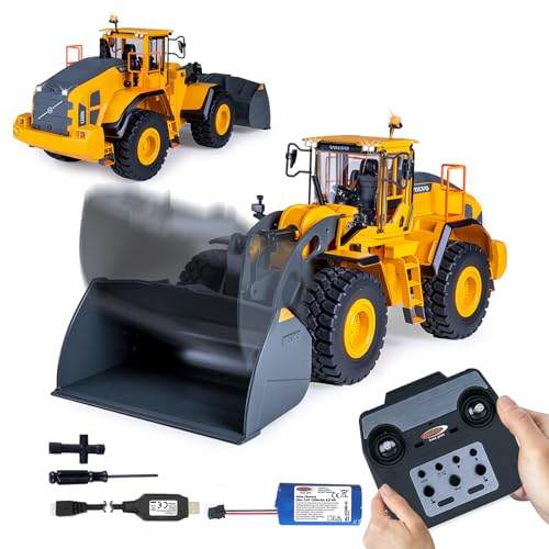JAMARA 406302 Radlader Volvo L260H Metal 1:14 2,4GHz - Baustellenfahrzeug ab 14 Jahre, Ferngesteuert, RC Geschenk fernbedienbar, Baufahrzeuge Remote Vontrol JAMARA 406302 Radlader Volvo L260H Metal 1:14 2,4GHz - Baustellenfahrzeug ab 14 Jahre, Ferngesteuert, RC Geschenk fernbedienbar, Baufahrzeuge Remote Vontrol von JAMARA